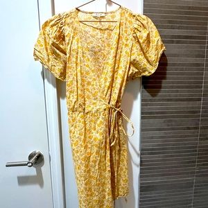 Summer Floral Wrap Dress